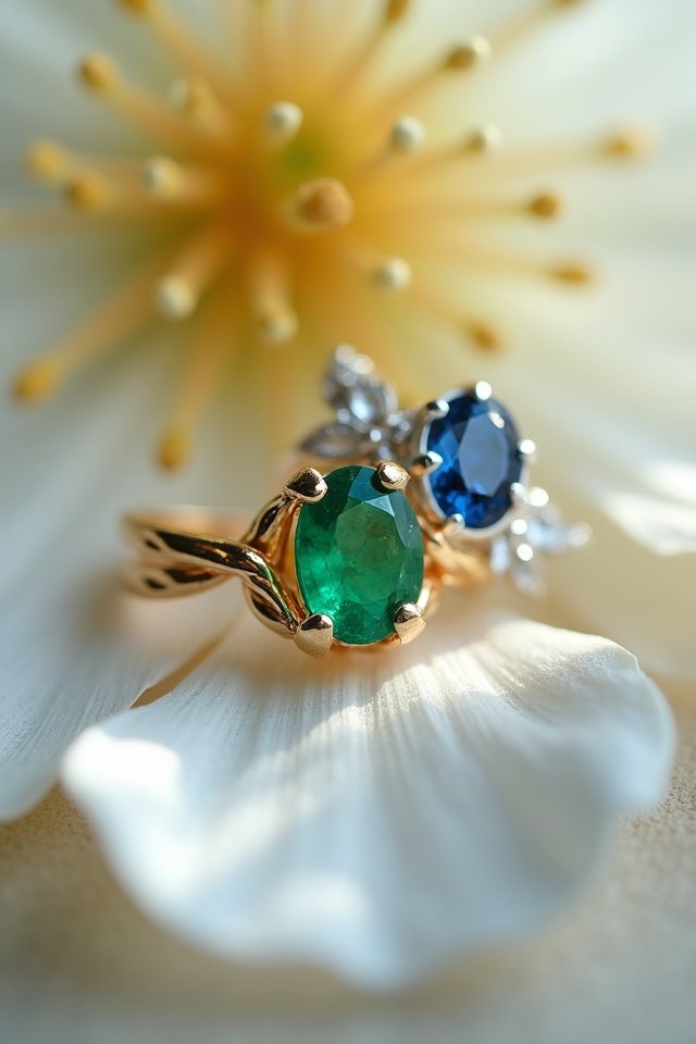 alternative gemstone wedding rings