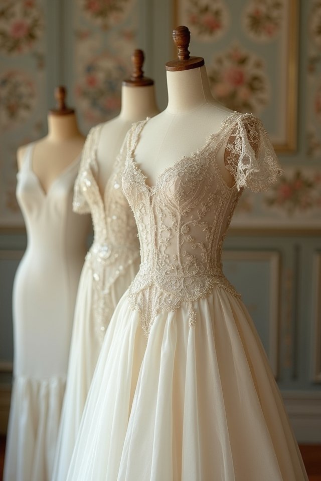 beaded vintage wedding elegance