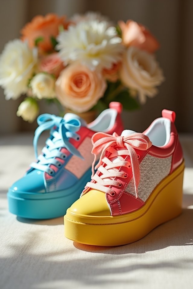 bold colorful stylish sneakers