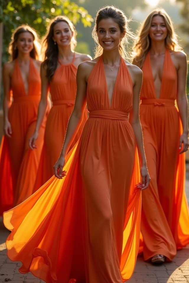 bold halter neck elegance