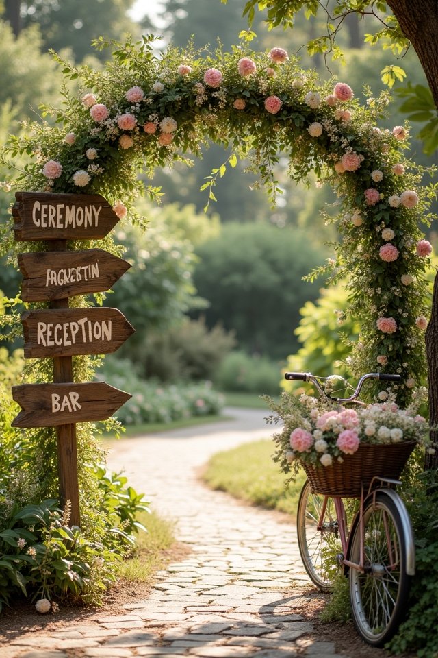 charming garden signage creativity