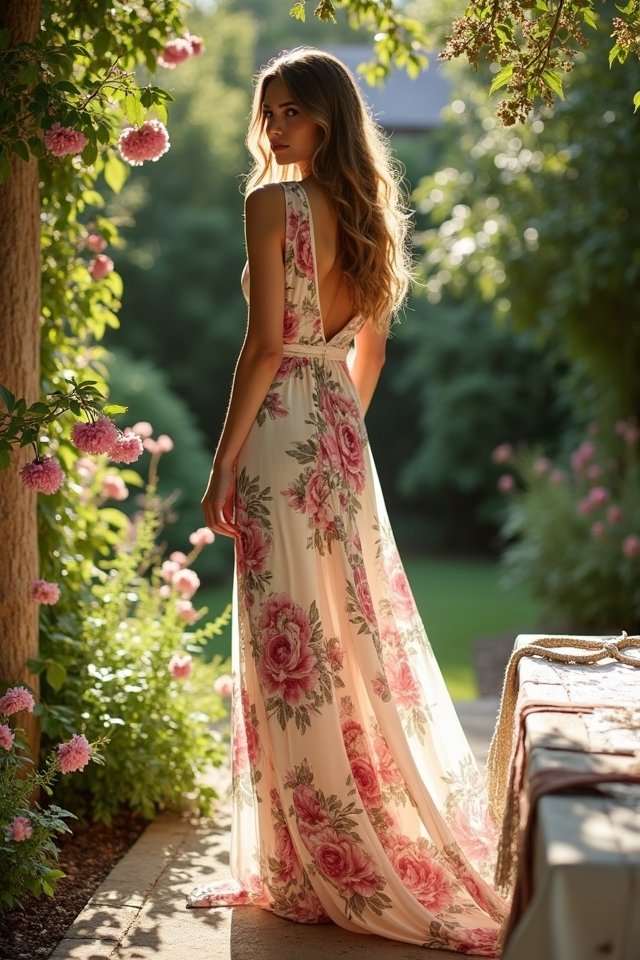chic maxi dress styling