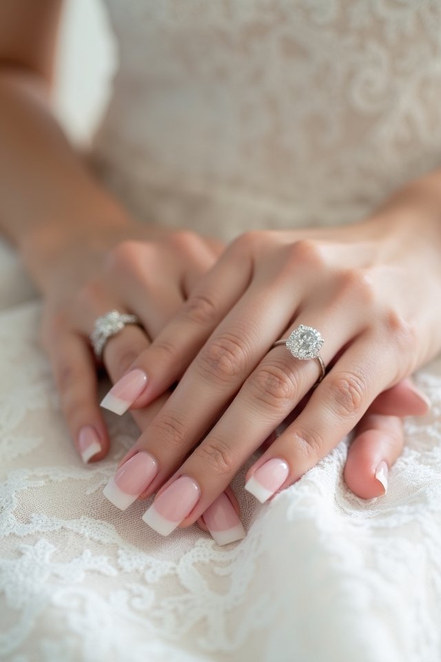chic subtle french tips