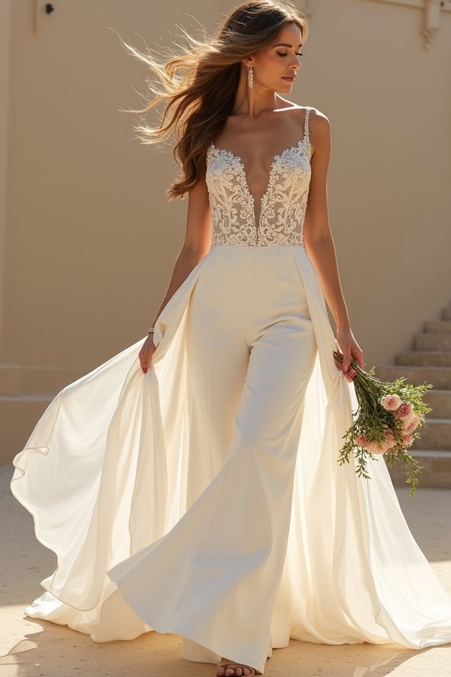 chic wedding jumpsuits redefined