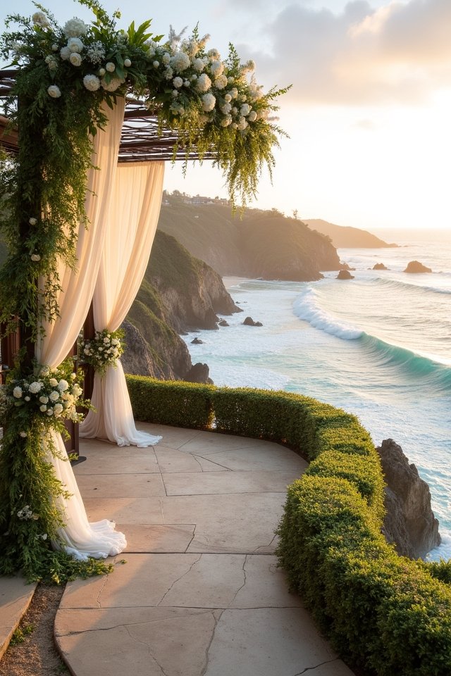 cliffside seaside wedding venue