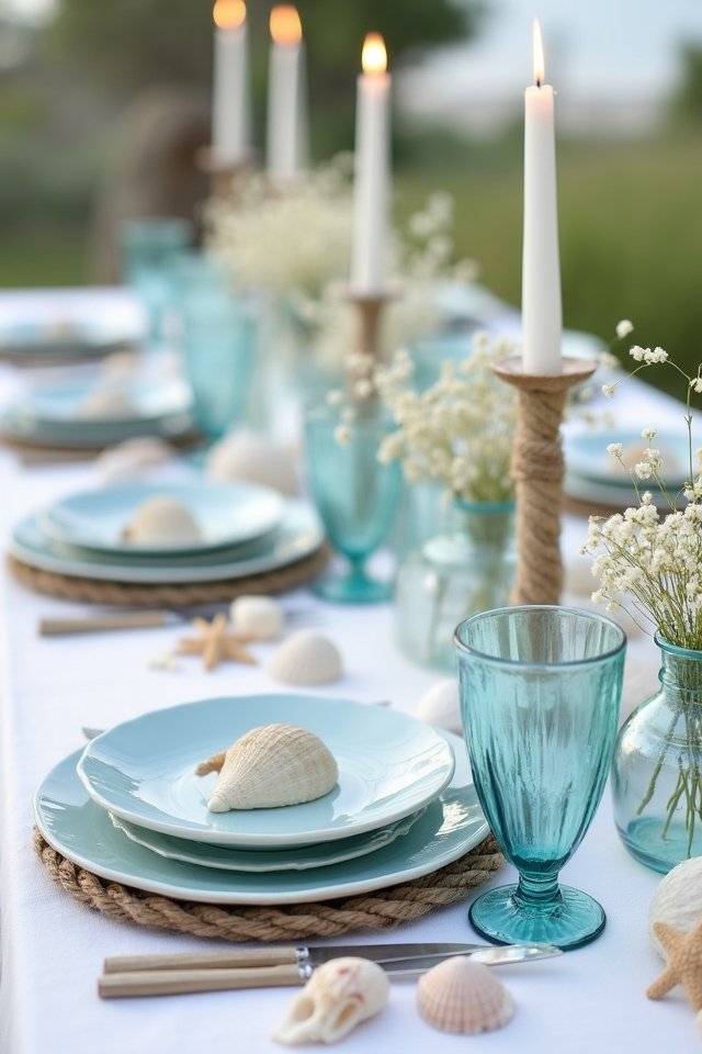 coastal wedding tablescape inspiration