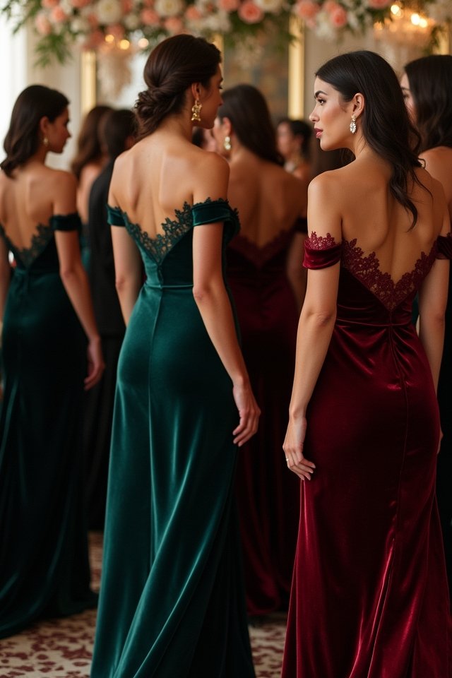 cozy glamorous velvet maxi