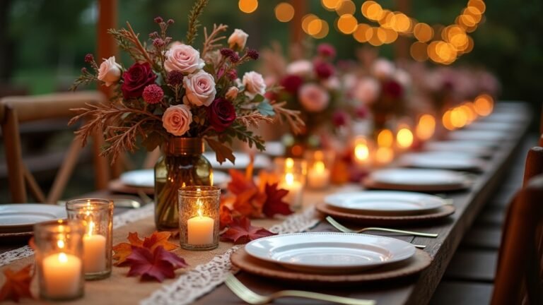 cozy september wedding colors