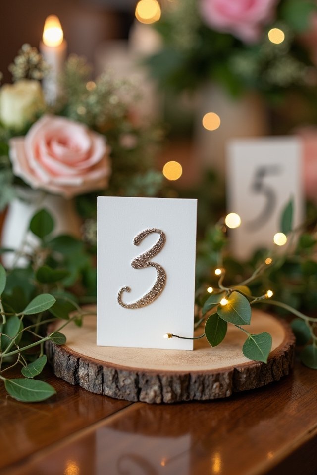creative custom table numbers
