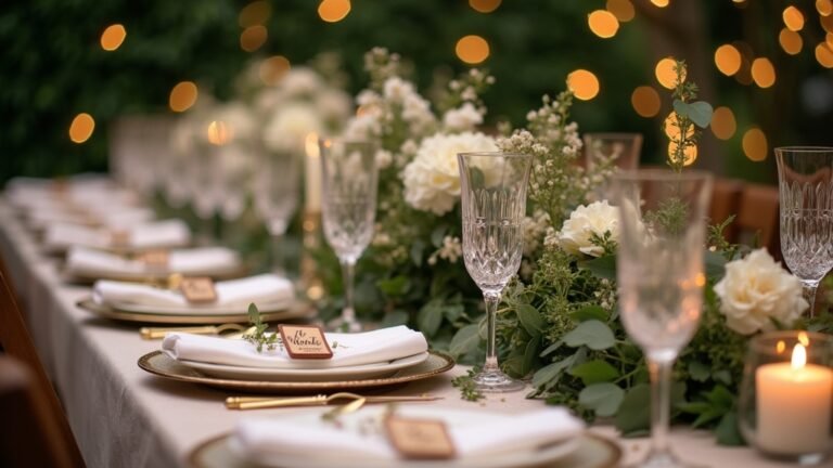creative wedding table decor