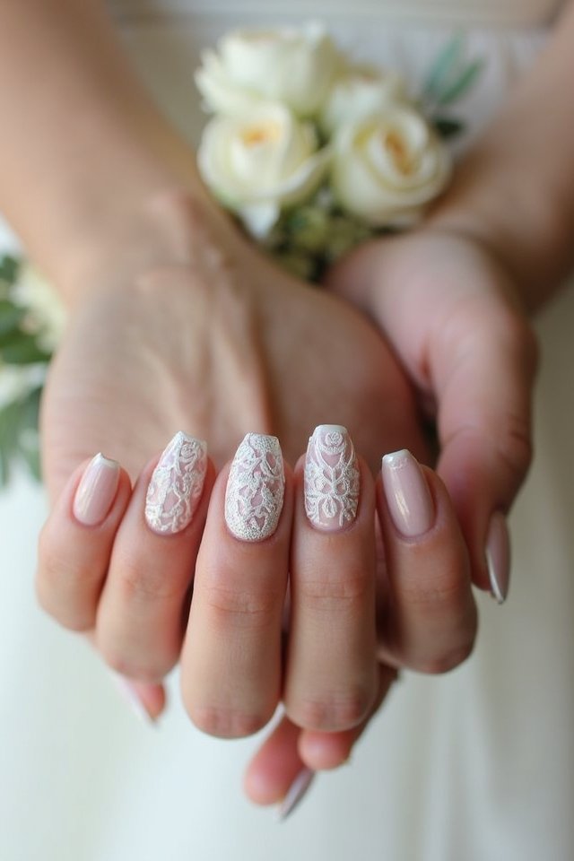 delicate lace nail designs