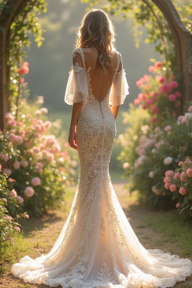 dramatic vintage inspired puff sleeves