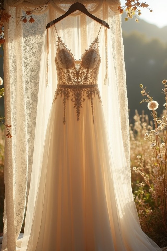 dreamy lace veil elegance