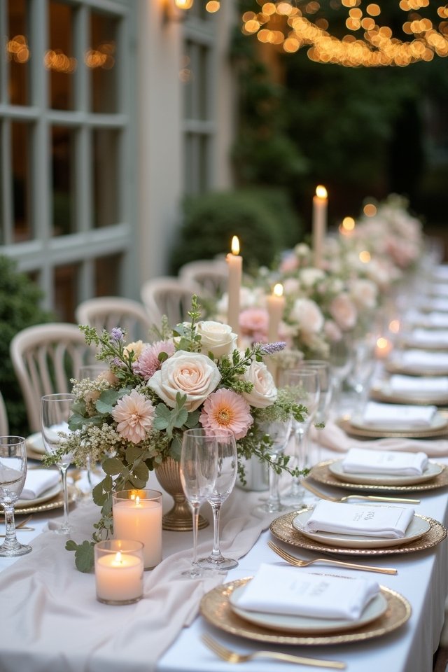 dreamy pastel tablescape design
