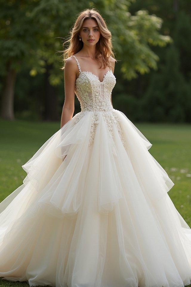 dreamy tulle ball gown