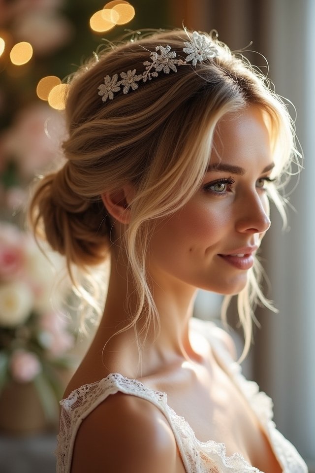 effortless messy bun elegance