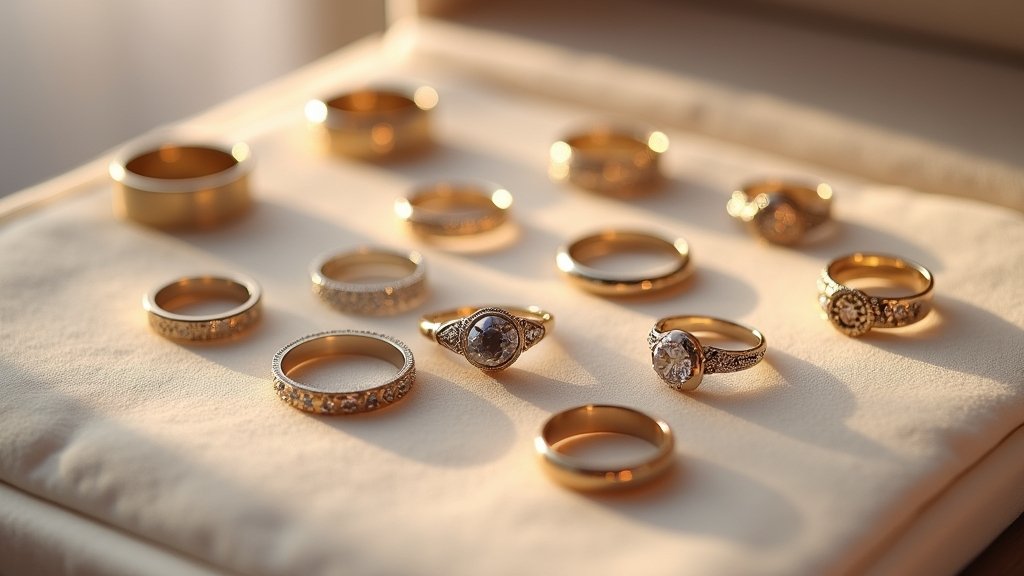 elegant and distinctive wedding bands