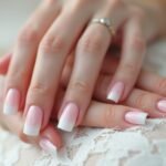 elegant bridal ombre nails