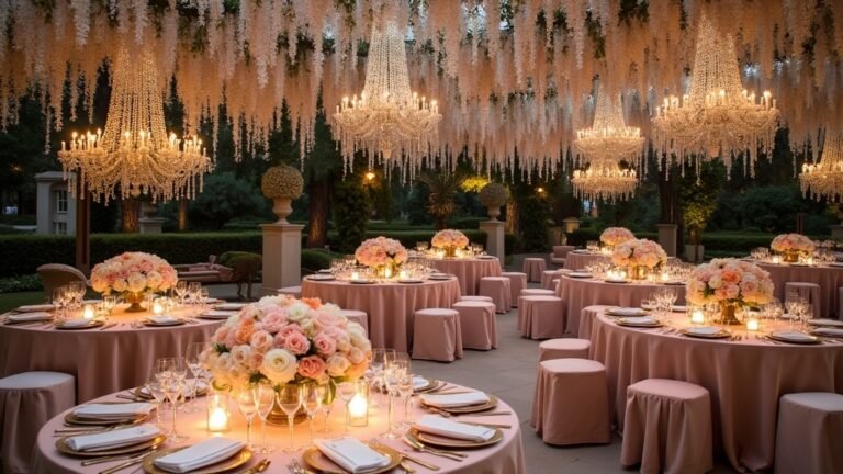 elegant estate wedding decorations