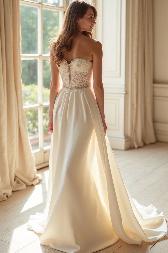 elegant flared drop waist
