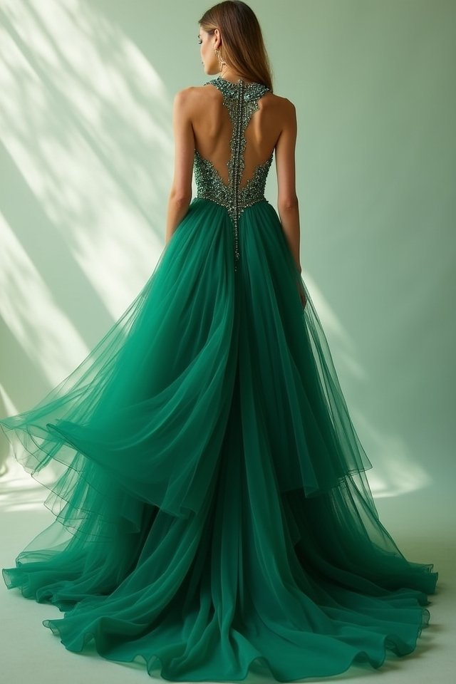 elegant high low gown magic