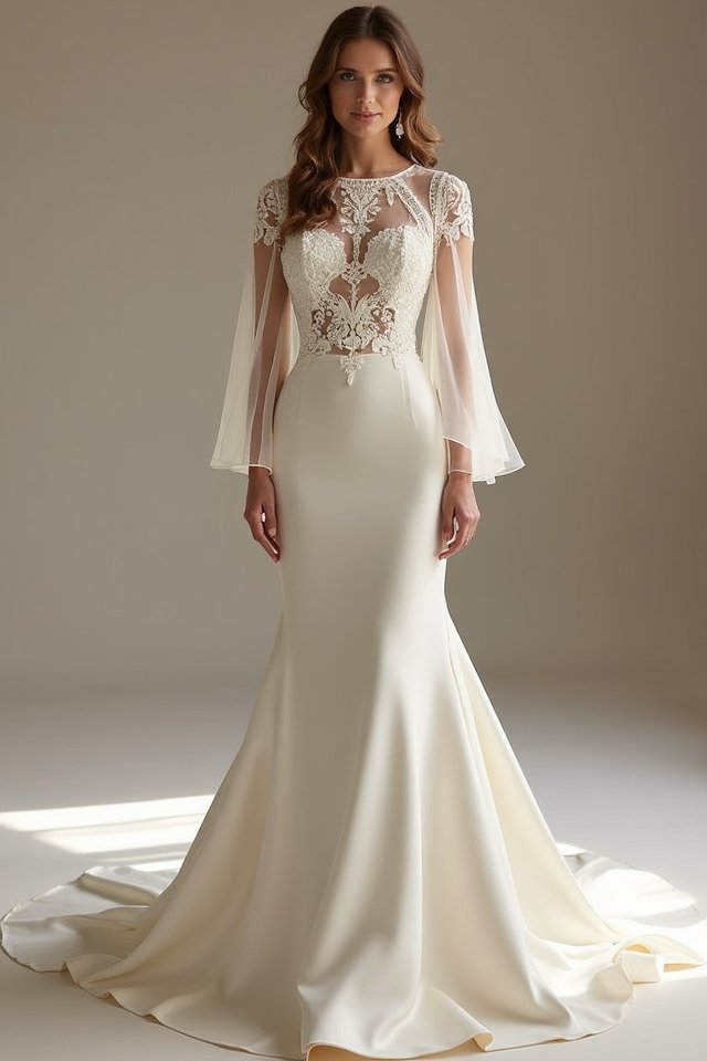 elegant high neck satin dress