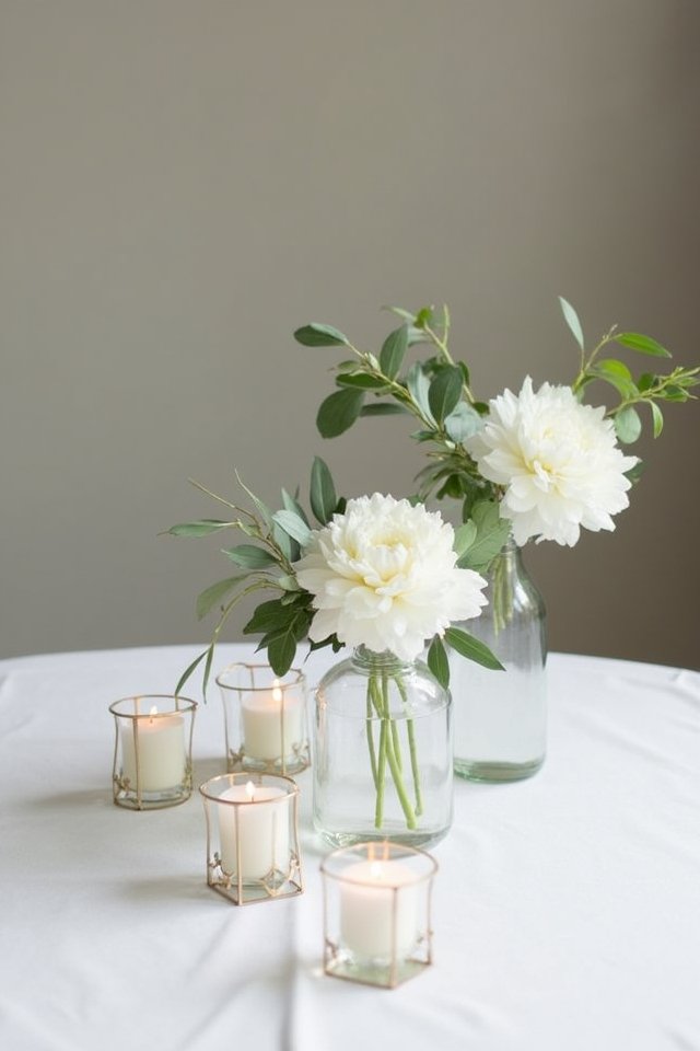 elegant minimalist centerpiece designs