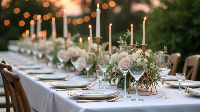elegant modern wedding decor