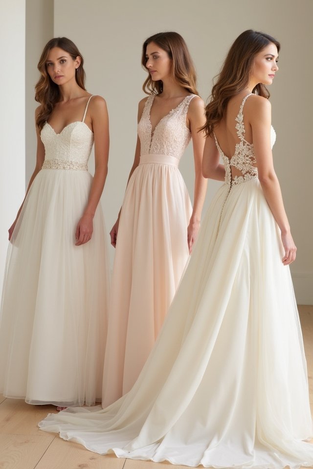 elegant princess cut gown