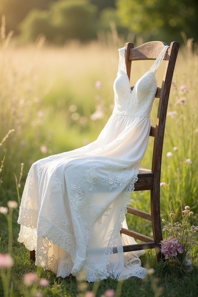 elegant rustic lace dress