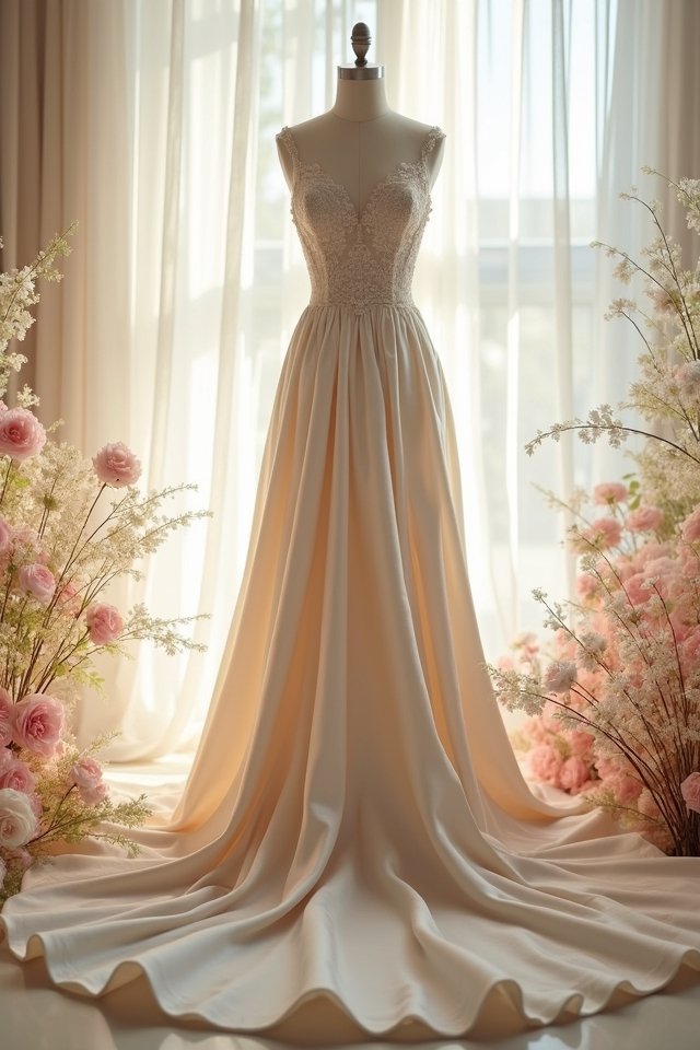 elegant satin gown magic