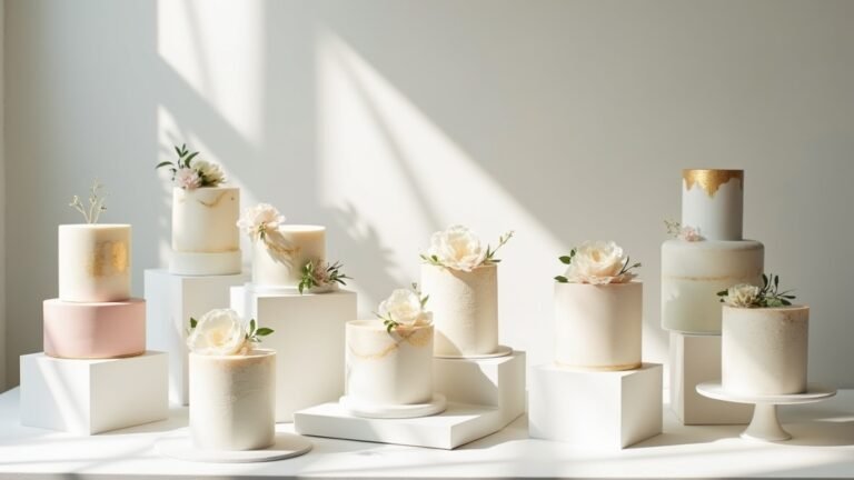 elegant simple wedding cakes