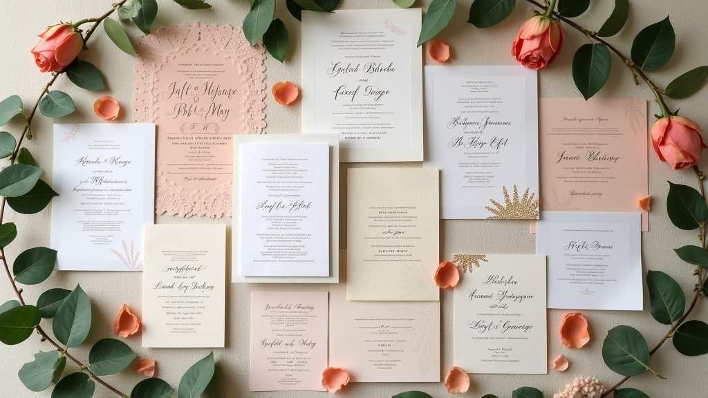 elegant simple wedding invitations