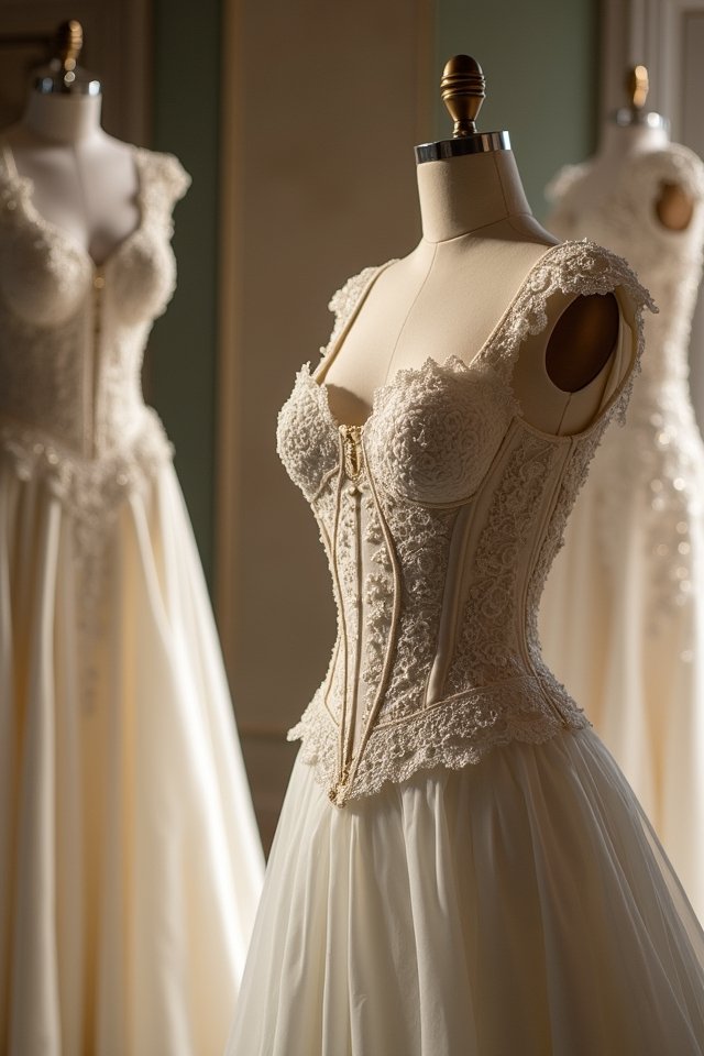 elegant statement bridal wear