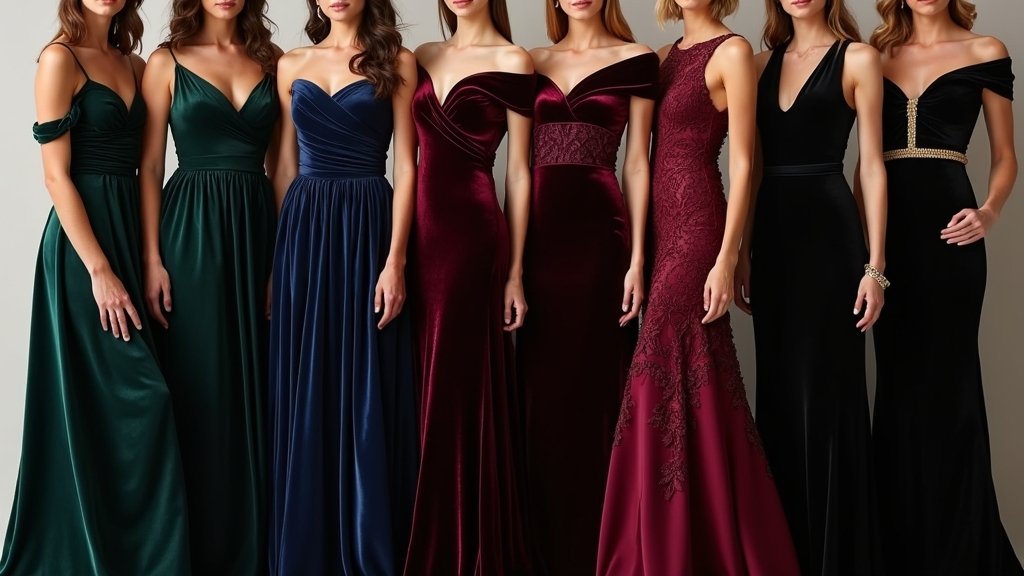 elegant velvet wedding attire