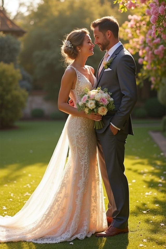 elegant wedding attire details