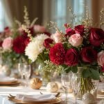 elegant wedding table arrangements