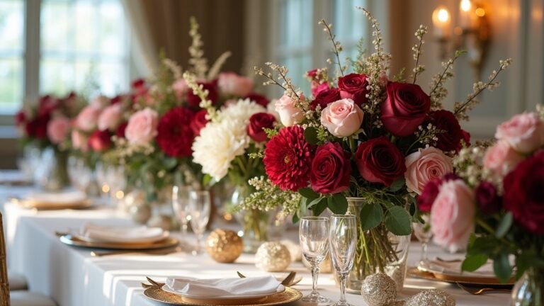 elegant wedding table arrangements