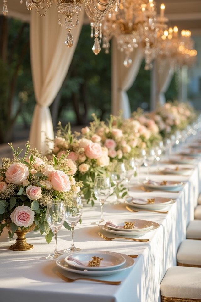 elegant wedding table settings