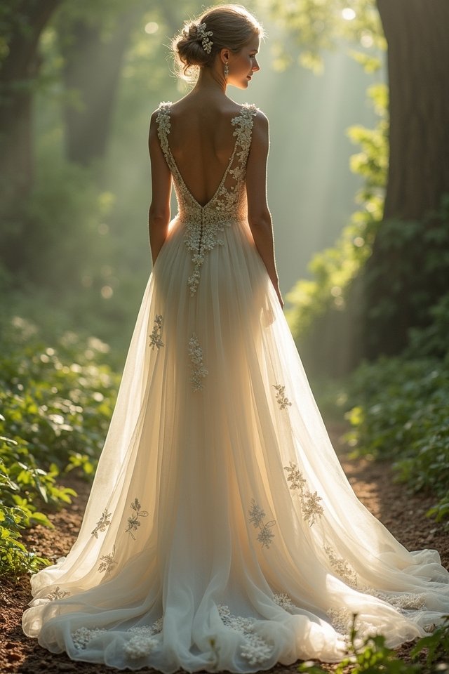 enchanting floral tulle dress