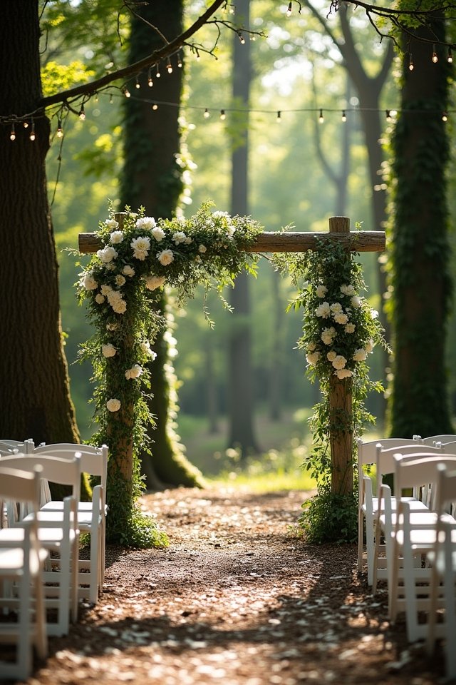 enchanting forest wedding setting