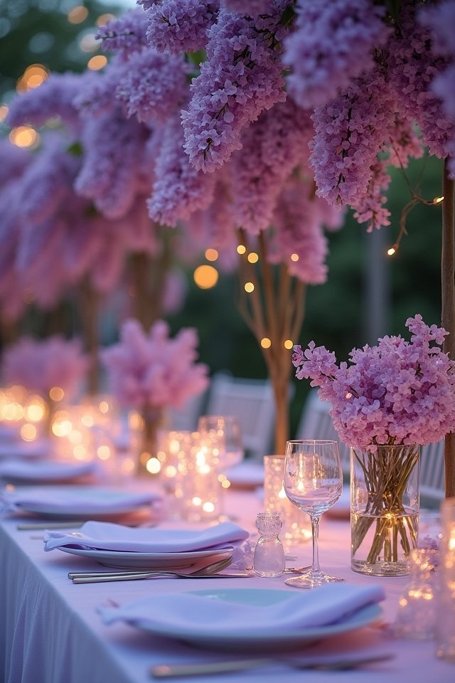 enchanting lilac fairy lights