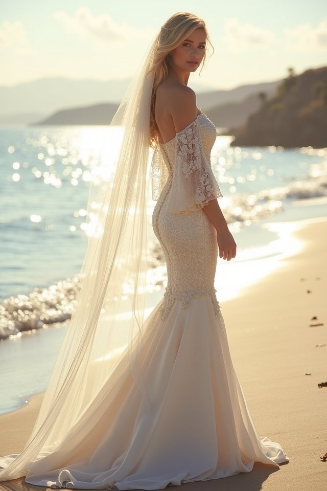 enchanting off the shoulder elegance