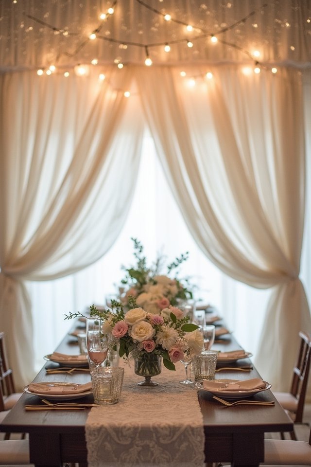 enchanting wedding drapery ideas