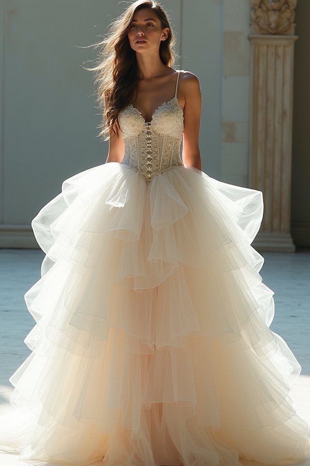ethereal layered tulle elegance