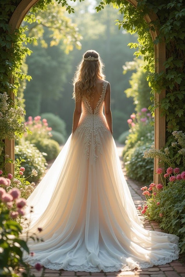 ethereal mermaid wedding gown