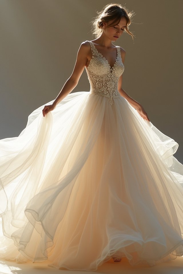 ethereal tulle gown magic