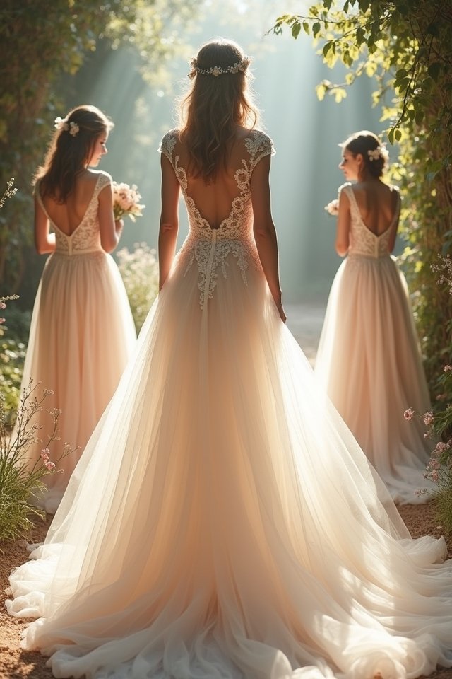 ethereal tulle wedding gowns