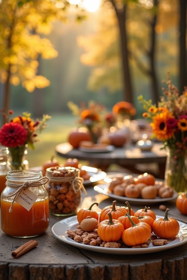 fall inspired wedding treats