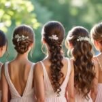 glamorous bridesmaid wedding hairstyles